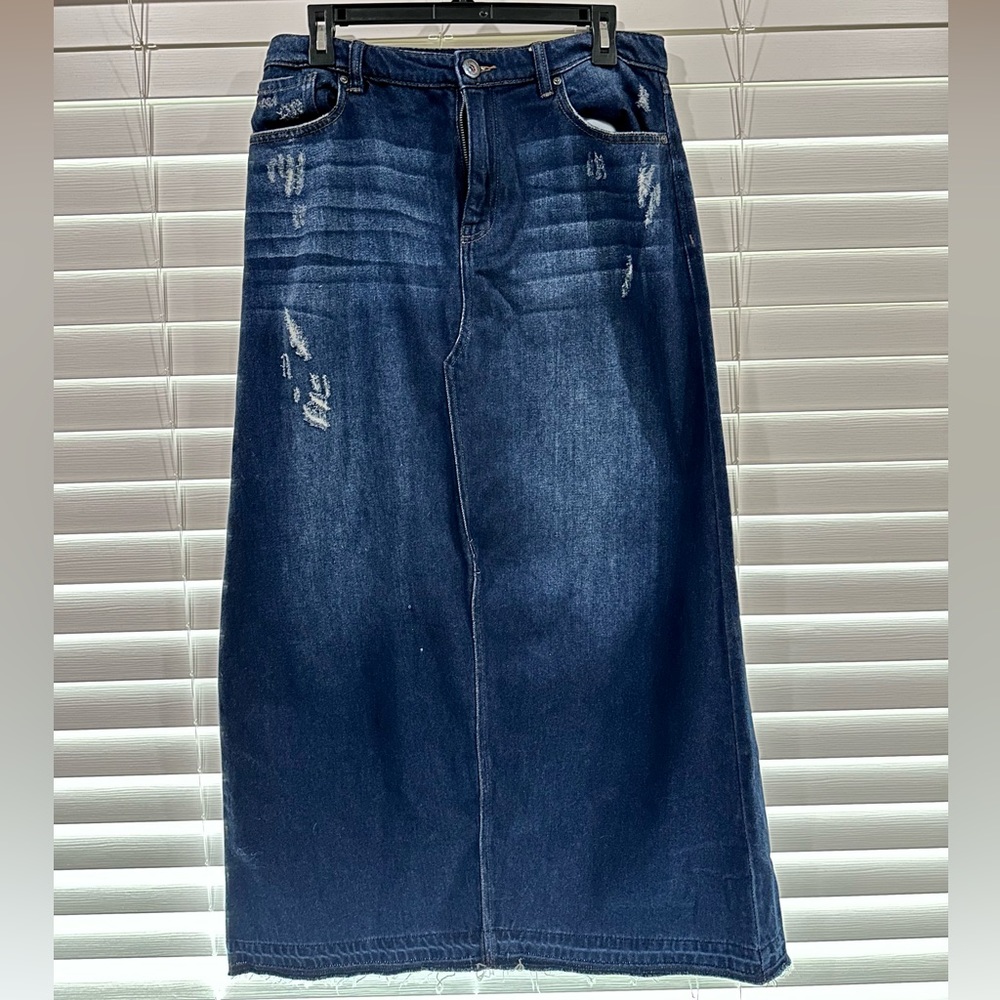 Long Jean Skirt